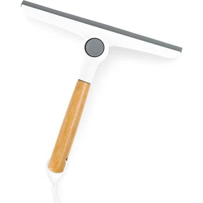 Zadro 9.5 Inch Multi-use Folding Squeegee In Bamboo/white