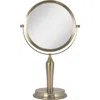Zadro Anaheim Makeup Mirror With 5x/1x Magnification In Champagne Gold