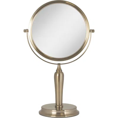 Zadro Anaheim Makeup Mirror With 5x/1x Magnification In Champagne Gold