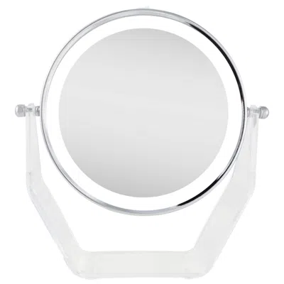 Zadro Chrome Finish Swivel Vanity Magnification Mirror With Led Light