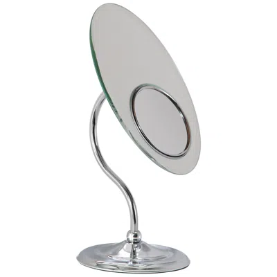 Zadro Chrome S-neck Dual-sided Magnified Makeup Mirror