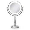 Zadro Classic Lighted Makeup Mirror With 10x/1x, Touch Control - Chrome In Silver
