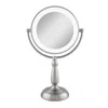 Zadro Classic Lighted Makeup Mirror With 10x/1x, Touch Control - Satin Nickel