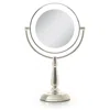Zadro Classic Lighted Makeup Mirror With 5x/1x, Touch Control - Polished Nickel In Neutral