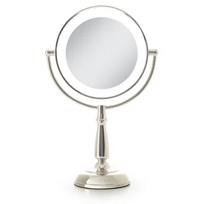 Zadro Classic Lighted Makeup Mirror With 5x/1x, Touch Control - Polished Nickel In Neutral