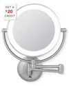 Zadro Cordless Dual Nickel Led Lighted Round Wall Mount With $20 Credit