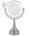 Zadro Cordless Dual-sided Led Lighted Round Vanity Mirror With $12 Credit