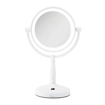 Zadro Cordless Led Lighted Makeup Mirror With 10x/1x - White