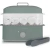 Zadro Countertop Towel Steamer With Tongs In Dark Green