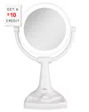 Zadro Fluorescent 10x/1x Led Round Vanity Mirror With $10 Credit