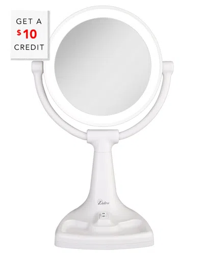 Zadro Fluorescent 10x/1x Led Round Vanity Mirror With $10 Credit