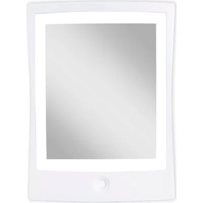 Zadro Fogless Lighted Shower Mirror With Mount & Rechargeable In White