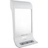 Zadro Fogless Lighted Shower Mirror With Suction Cup Mounting & Squeegee In White