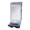Zadro Fogless Lighted Shower Mirror With Wall Mount & Bluetooth Speaker In Silver