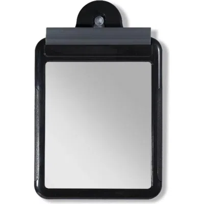 Zadro Fogless Shower Mirror For Travel With Suction Cup & Squeegee In Black