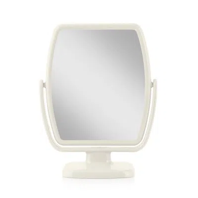 Zadro Geo, Makeup Mirror With 5x/1x Magnification - Egret In White