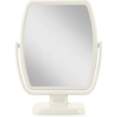 Zadro Geo Makeup Mirror With Magnification In Egret