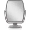Zadro Geo Makeup Mirror With Magnification In Gray