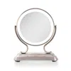 Zadro Glamour Led Lighted Makeup Mirror With 5x/1x Magnification - Satin Nickel