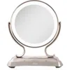 Zadro Glamour Lighted Makeup Mirror With 5x/1x Magnification In Satin Nickel