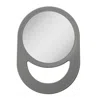 Zadro Hand Mirror With Large Handle - Gray In Gray