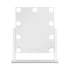 Zadro Hollywood Led Vertical Countertop Makeup Mirror - White In White