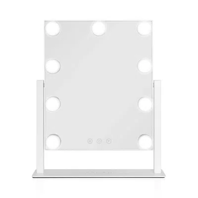 Zadro Hollywood Led Vertical Countertop Makeup Mirror - White