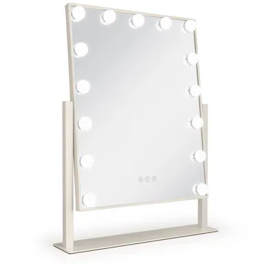 Zadro Hollywood Matte Neutral 15-light Led Vertical Makeup Mirror