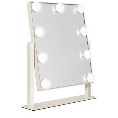 Zadro Hollywood Matte Neutral 9-light Led Vertical Makeup Mirror