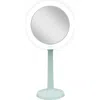 Zadro Hudson Lighted Makeup Mirror With 8x/1x Magnifications & Suction Cup In Seafoam