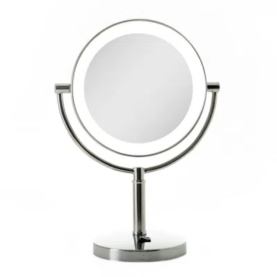 Zadro Laguna, Led Lighted Makeup Mirror With 5x/1x - Chrome In Silver