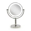 Zadro Laguna, Led Lighted Makeup Mirror With 5x/1x - Polished Nickel In Silver