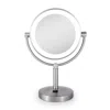 Zadro Laguna, Led Lighted Makeup Mirror With 5x/1x - Satin Nickel