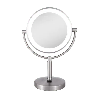 Zadro Laguna Lighted Makeup Mirror With 10x/1x Magnifications In Satin Nickel