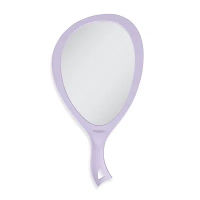 Zadro Large Teardrop Handheld Mirror With Curved Handle - Lavender In Purple