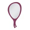 Zadro Large Teardrop Handheld Mirror With Curved Handle - Magenta In Purple