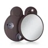 Zadro Led Lighted Compact Mirror With 10x, Suction Cups - Chocolate In Burgundy