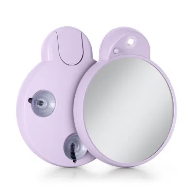 Zadro Led Lighted Compact Mirror With 10x, Suction Cups - Lavender In Purple