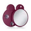 Zadro Led Lighted Compact Mirror With 10x, Suction Cups - Magenta In Purple