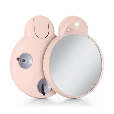 Zadro Led Lighted Compact Mirror With 10x, Suction Cups - Sepia Rose In Pink