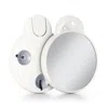 Zadro Led Lighted Compact Mirror With 10x, Suction Cups - White In White