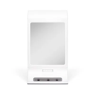 Zadro Led Lighted Fogless Shower Mirror With Suction Cup & Holder - White