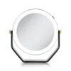 Zadro Led Lighted Makeup Mirror With 5x/1x Magnifications - Black In Black