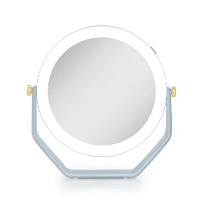 Zadro Led Lighted Makeup Mirror With 5x/1x Magnifications - French Blue