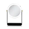 Zadro Led Lighted Makeup Mirror With 5x/1x, Tray & Phone Holder - Black In Metallic