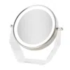 Zadro Led Lighted Makeup Mirror With Magnifications - Satin Nickel In Metallic