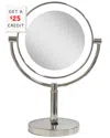 Zadro Led Lighted Vanity Make Up Mirror In Silver