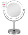 Zadro Led Lighted Vanity Make Up Mirror In Gray