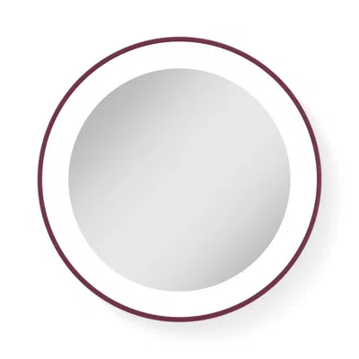 Zadro Led Ring Lighted Compact Mirror With 10x, Suction Cups - Magenta In Purple