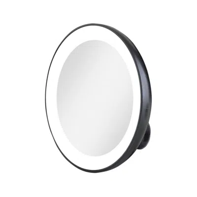 Zadro Led Ring Lighted Compact Mirror With 15x, Suction Cups - Black